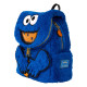 Loungefly Sesame Street - Cookie Monster Plush 10" Faux Leather Mini Backpack with Coin Purse