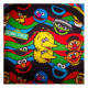Loungefly Sesame Street - Cookie Monster Plush 10" Faux Leather Mini Backpack with Coin Purse