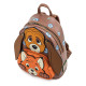 Loungefly The Fox and the Hound - Tod & Copper Cosplay 10” Faux Leather Mini Backpack