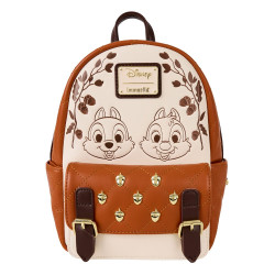 Loungefly Chip 'n' Dale - Acorn Quilted 10" Faux Leather Mini Backpack