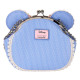 Loungefly Disney - Minnie Floral and Lace Kisslock 7" Faux Leather Crossbody Bag