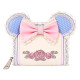 Loungefly Disney - Minnie Floral and Lace 4" Faux Leather Zip-Around Wallet