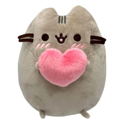 Pusheen met hartje knuffel