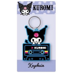 Kuromi Cassette Keychain 2D PVC 7x12,5cm