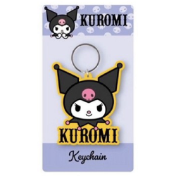Kuromi Geel Sleutelhanger 2D PVC 7x12,5cm