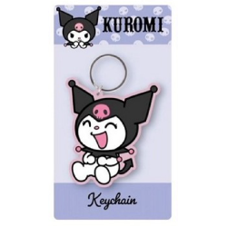 Kuromi Laughing Keychain 2D PVC 7x12,5cm