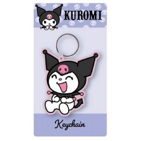 Kuromi Laughing Keychain 2D PVC 7x12,5cm