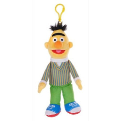 Sesamstraat Knuffel Bert Bagclip 10cm