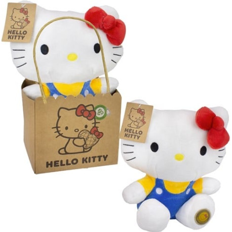 Hello Kitty Knuffel in Cadeauzak (Blauw) 27cm