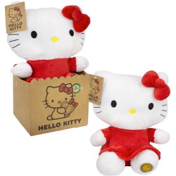 Hello Kitty Knuffel in Cadeauzak (Rood) 27cm