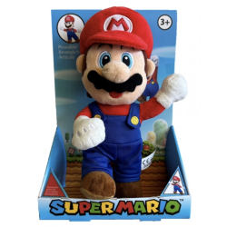 Super Mario Poseable Mario Plush, 25cm