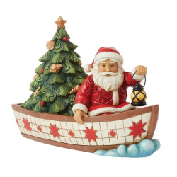 Jim Shore Heartwood Creek - Seas Of Giving (Santa In A Boat)