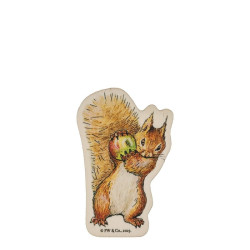 Squirrel Nutkin Wooden Magneet
