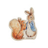 Peter Rabbit And Squirrel Nutkin Wooden Magneet