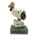 Jim Shore - The Perfect Landing (Snoopy With Butterfly On Nose Figurine)