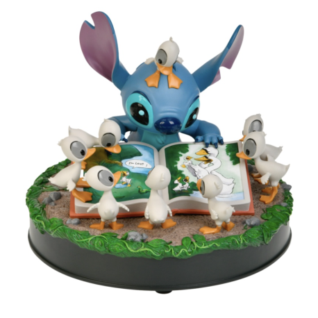 Disney Stitch with Ducks Statue