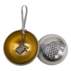 Game of Thrones Tree Ornament with Necklace Stark