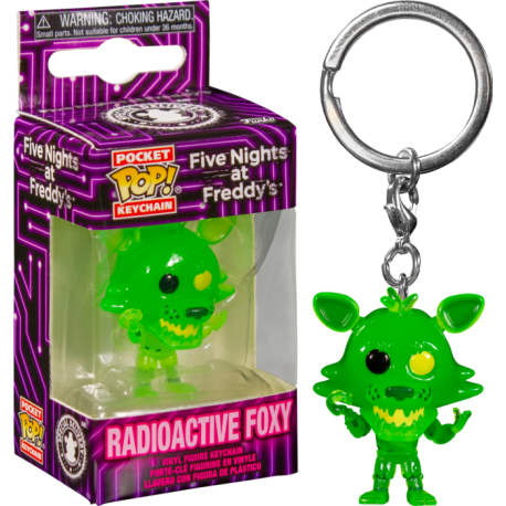 Five Nights at Freddy’s AR: Special Delivery - Radioactive Foxy Pocket Pop! Vinyl Keychain