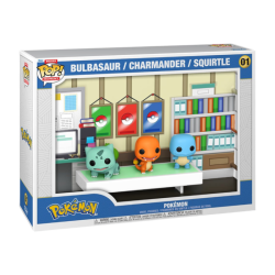 Funko Pop 01 Starter Pokemon Bulbasaur, Charmander & Squirtle, Pokemon