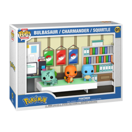 Funko Pop 01 Starter Pokemon Bulbasaur, Charmander & Squirtle, Pokemon