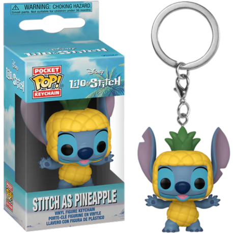 Lilo & Stitch - Stitch as Pineapple Pocket Pop! Keychain
