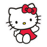 Sanrio Kussen Hello Kitty Red Dress 36 cm