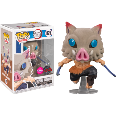 Funko Pop 875 Inosuke Hashibira (Flocked)(Special Edition), Demon Slayer