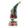 Jim Shore - The Grinch With Arms Crossed And A Sisal Tree Figurine
