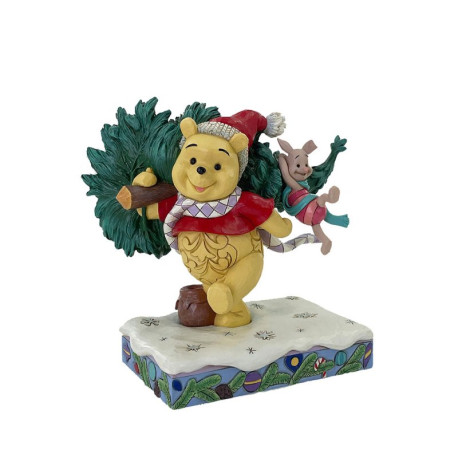 Disney Traditions - A Tree For Two (Winnie The Pooh & Piglet With Christmas Tree