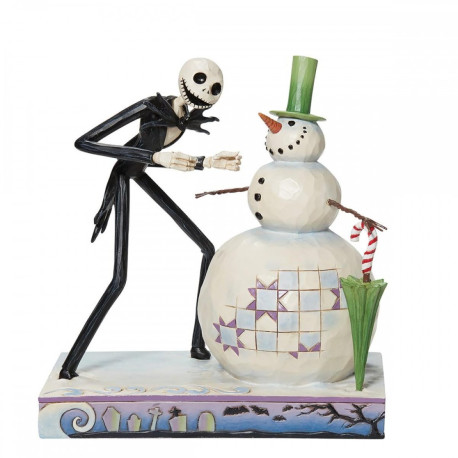 Disney Traditions - Jack Skellington Discovering Snowman