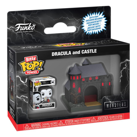 Universal Monsters - Dracula & Castle Bitty Pop! Town Vinyl Figure