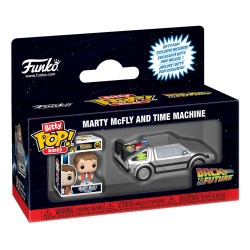 Back to the Future - Marty McFly & Delorean Bitty Pop! Rides Vinyl Figure
