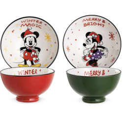 Disney - Magic Winter - Set of 2 Bowls 300ml - Mickey & Minnie