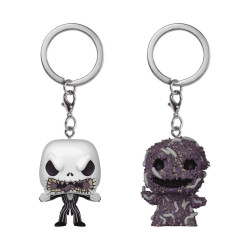 The Nightmare Before Christmas - Jack Skellington & Oogie Boogie Pocket Pop! Keychain 2-Pack