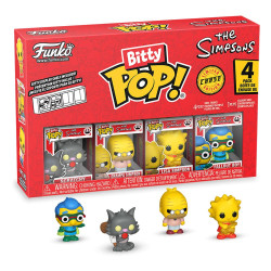 Simpsons - Scratchy, Grampa Simpson, Lisa Simpson & Mystery Chase Bitty Pop! Vinyl Figure 4-Pack