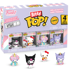 Sanrio - Kuromi, Hello Kitty, My Melody (Unicorn) & Mystery Chase Bitty Pop! Vinyl Figure 4-Pack