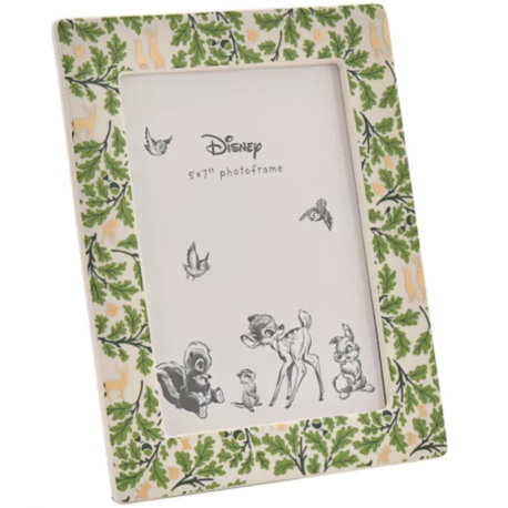 Disney Bambi Ceramic Frame with Gold Foil - 5" x 7"