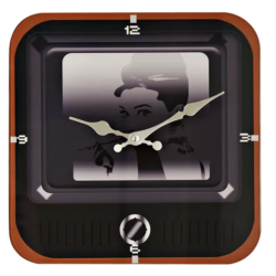 Iconic Collection Television Wall Clock - Female Icon