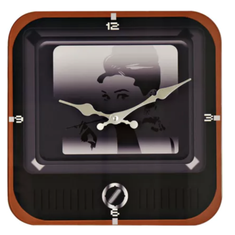 Iconic Collection Television Wall Clock - Female Icon