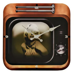 Iconic Collection Television Wall Clock