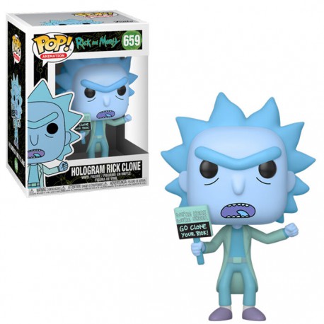 Funko Pop 659 Rick & Morty Hologram Rick Clone