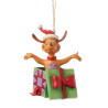 Jim Shore - Max In A Present Hanging Ornament