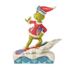 Jim Shore - The Grinch Snowboarding Figurine