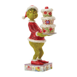 Jim Shore - The Grinch With A Grinchy Cake Figurine