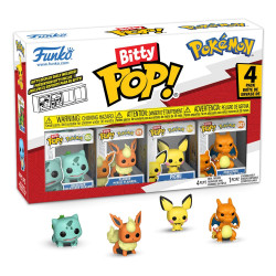 Pokemon - Bulbasaur, Flareon, Pichu, & Charizard Bitty Pop! Vinyl Figure 4-Pack