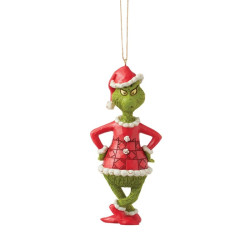 Jim Shore - The Grinch With Hands On Hips Hanging Ornament