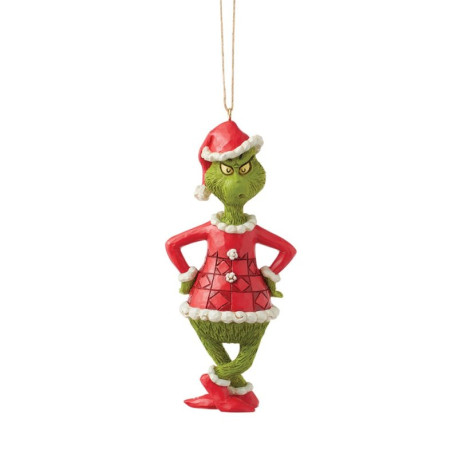 Jim Shore - The Grinch With Hands On Hips Hanging Ornament