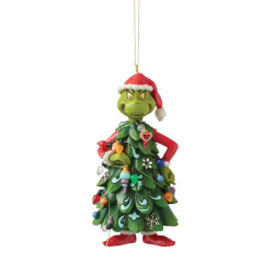 Jim Shore - Grinch As A Christmas Tree Hanging Ornament