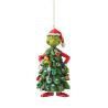 Jim Shore - Grinch As A Christmas Tree Hanging Ornament