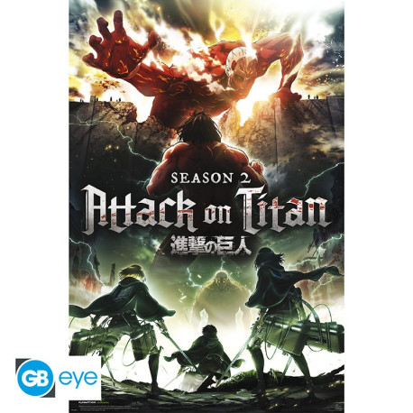 Attack On Titan - Poster Maxi 91.5x61 - Key Art S2 (A-C5)